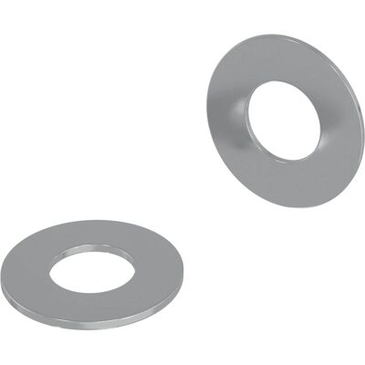 VIDAXL Rondelle 2 Pz Argento 16 X 16 X 1,5 Cm Ferro VIDAXL Rondelle 2 Pz Argento 16 X 16 X 1,5 Cm Ferro