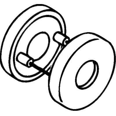 Hewi - Set maniglie porte e finestre - Poliammide, 55mm, 23mm Collo Hewi - Set maniglie porte e finestre - Poliammide, 55mm, 23mm Collo