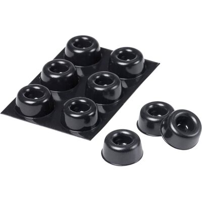 3M Sj 5009 Mpbb Piedino Di Fissaggio Autoadesivo, Rotondo Nero (ø X A) 22.3 Mm X 10.1 Mm 6 Pz. - 3M Sj 5009 Mpbb Piedino Di Fissaggio Autoadesivo, Rotondo Nero (ø X A) 22.3 Mm X 10.1 Mm 6 Pz. -