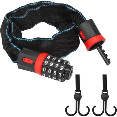 OEM Lucchetto A Combinazione Ad Alta Sicurezza Per Biciclette, Motociclette E Monopattini Elettrici – Catena In Acciaio Temprato Da 60 Cm, 4 Cifre OEM Lucchetto A Combinazione Ad Alta Sicurezza Per Biciclette, Motociclette E Monopattini Elettrici – Catena In Acciaio Temprato Da 60 Cm, 4 Cifre