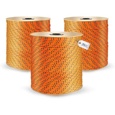 DQ-PP Corda Intrecciata In Polipropilene - 14mm X 30m - Arancione - Corda Ad Alta Resistenza Per Fai Da Te, Campeggio Ed Esterni (1640 Kg) DQ-PP Corda Intrecciata In Polipropilene - 14mm X 30m - Arancione - Corda Ad Alta Resistenza Per Fai Da Te, Campeggio Ed Esterni (1640 Kg)