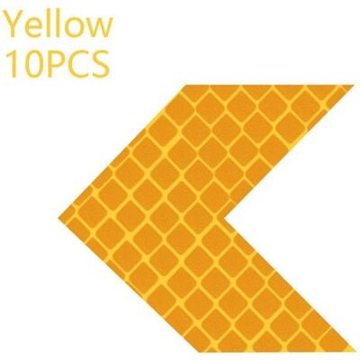 STICKERSLAB Chevron Adesivi Realizzati Con Materiale Rifrangente Diamond Grade Colore - Giallo STICKERSLAB Chevron Adesivi Realizzati Con Materiale Rifrangente Diamond Grade Colore - Giallo