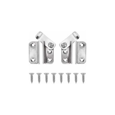 OEM Lucchetto Per Porta Con Chiavistello Scorrevole Destro E Sinistro, Serratura Antifurto Con Gancio E Anello, 2 Pezzi - Crezuo OEM Lucchetto Per Porta Con Chiavistello Scorrevole Destro E Sinistro, Serratura Antifurto Con Gancio E Anello, 2 Pezzi - Crezuo