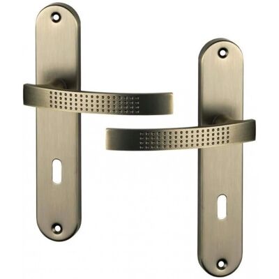 Set Maniglie Porta in Gunmetal - 195mm - Tipo di Porta Set Maniglie Porta in Gunmetal - 195mm - Tipo di Porta