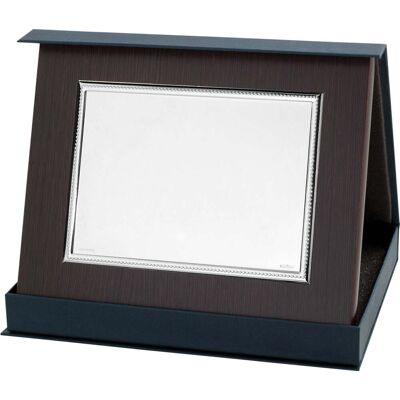 Atelier Targa Bordino Intrecciato 6,5 X 27,5 Cm Con Placca Argentato Atelier Targa Bordino Intrecciato 6,5 X 27,5 Cm Con Placca Argentato