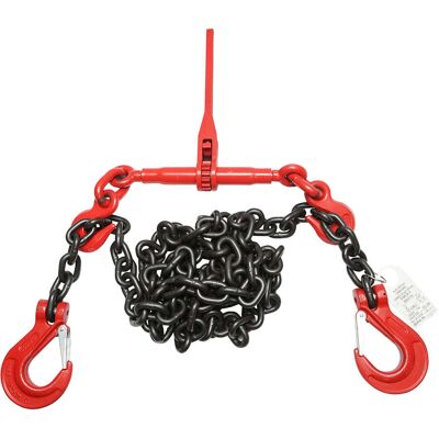 BRECKNER GERMANY Catena Di Ancoraggio Con Tenditore A Cricchetto, Capacità Di Carico 10 Tonnellate, Lunghezza Catena 4 Metri, Spessore Maglia Ø 13 Mm. BRECKNER GERMANY Catena Di Ancoraggio Con Tenditore A Cricchetto, Capacità Di Carico 10 Tonnellate, Lunghezza Catena 4 Metri, Spessore Maglia Ø 13 Mm.