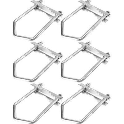 OEM Bullone A U Quadrato M6, In Ferro Zincato, 100 X 50 Mm OEM Bullone A U Quadrato M6, In Ferro Zincato, 100 X 50 Mm