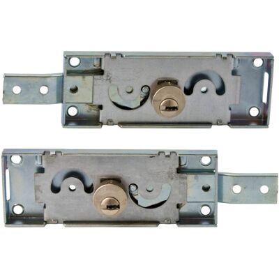 TUTTACASA Coppia Serrature Laterali Per Serranda 1 Mandata - Sx + Dx Con 3 Chiavi - S711 TUTTACASA Coppia Serrature Laterali Per Serranda 1 Mandata - Sx + Dx Con 3 Chiavi - S711