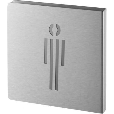 THIRARD Targa Segnaletica <>, Acciaio Inox Spazzolato, 120 X 120 Mm, Sagomata – THIRARD Targa Segnaletica <>, Acciaio Inox Spazzolato, 120 X 120 Mm, Sagomata –