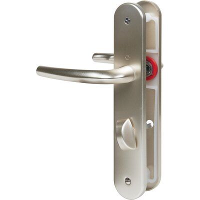 HOPPE EA 195 mm - Champagne - Maniglia porta classica su piastra HOPPE EA 195 mm - Champagne - Maniglia porta classica su piastra