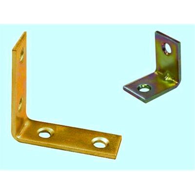 BRIXO Piastre Lastrine Ad Angolo A Quattro Fori - Mm. 40x40 - Conf. 100 Pz BRIXO Piastre Lastrine Ad Angolo A Quattro Fori - Mm. 40x40 - Conf. 100 Pz