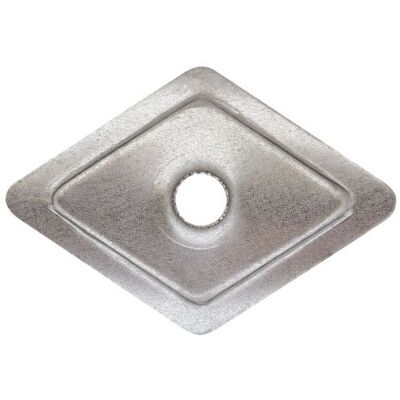 FRIULSIDER - Rondella ferro romboide. art.353 06b27027 - 27x27 - foro Ø6,5 mm - zincato - Rondella FRIULSIDER - Rondella ferro romboide. art.353 06b27027 - 27x27 - foro Ø6,5 mm - zincato - Rondella