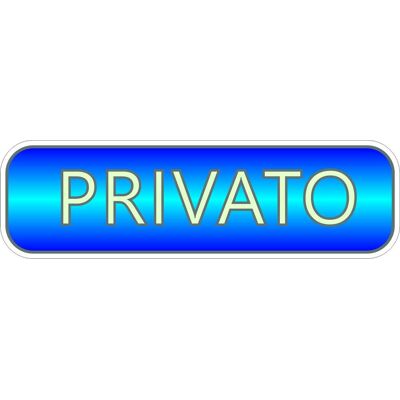 4R QUATTROERRE.IT Targhetta Adesiva 3d Fotoluminescente "privato" 4R QUATTROERRE.IT Targhetta Adesiva 3d Fotoluminescente "privato"