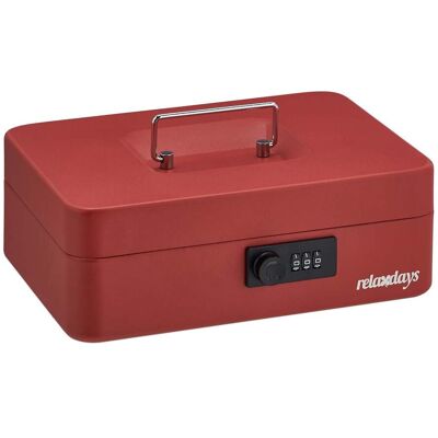 HELLOSHOP26 Scatola Portamonete Sicura E Scompartita Per Monete 20 X 10 X 10 Cm In Acciaio Rosso 130012170 HELLOSHOP26 Scatola Portamonete Sicura E Scompartita Per Monete 20 X 10 X 10 Cm In Acciaio Rosso 130012170