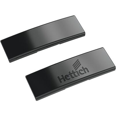 Cappuccio in acciaio neutro nero ossidiana - Parte di mobile Hettich Cappuccio in acciaio neutro nero ossidiana - Parte di mobile Hettich