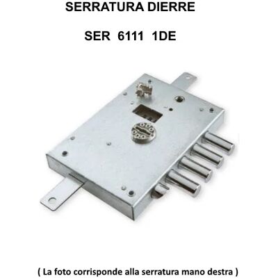 DIERRE Serratura 6111 Entrata 60 Mm Destra 4 Catenacci + 1/2 Giro DIERRE Serratura 6111 Entrata 60 Mm Destra 4 Catenacci + 1/2 Giro
