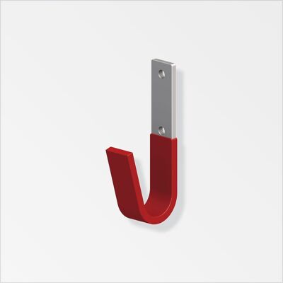 ALFER Gancio Acciaio Piatto Rosso 87x32millimeto ALFER Gancio Acciaio Piatto Rosso 87x32millimeto
