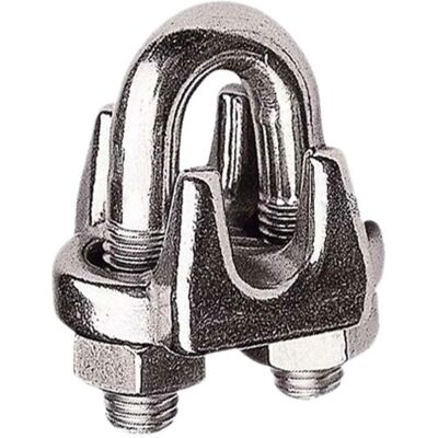 PLASTIMO Clip Per Cavo Acciaio Inox 5 Mm Confezione 5 PLASTIMO Clip Per Cavo Acciaio Inox 5 Mm Confezione 5
