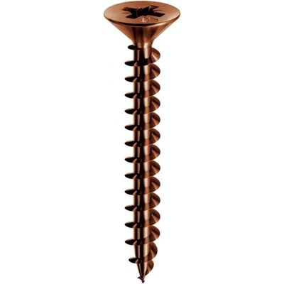 Vite MUSTAD panel-vit testa svasata piana acciaio bronzato - 3,5x40mm Vite MUSTAD panel-vit testa svasata piana acciaio bronzato - 3,5x40mm