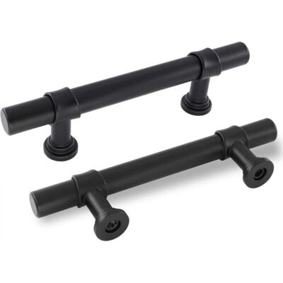 OEM Due Maniglie Nere Opache Per Armadi, Cucine E Cassetti. Interasse Fori: 192 Mm. Realizzate In Lega Di Alluminio E Zinco. Viti Incluse. OEM Due Maniglie Nere Opache Per Armadi, Cucine E Cassetti. Interasse Fori: 192 Mm. Realizzate In Lega Di Alluminio E Zinco. Viti Incluse.