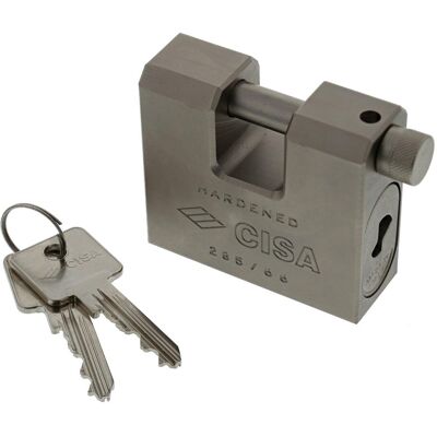 CISA - Catenaccio 28550 in acciaio con corpo e arco da 84mm CISA - Catenaccio 28550 in acciaio con corpo e arco da 84mm