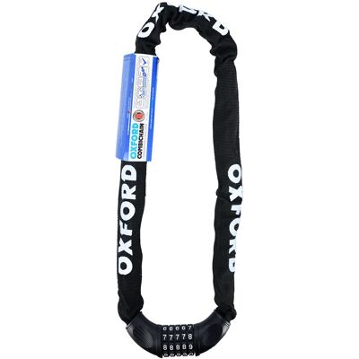 OEM Catena Antifurto Oxford Combination 6 Mm X 0,9 Mm Nera OEM Catena Antifurto Oxford Combination 6 Mm X 0,9 Mm Nera