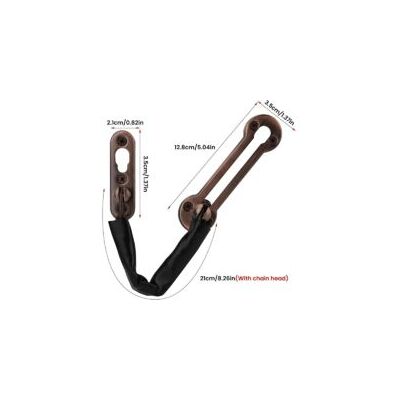 OEM Catena Antifurto In Acciaio Inox, Catena In Pelle Pu, Serratura Di Sicurezza A Catena Scorrevole Per Porte, Per Interni Di Hotel/casa - Crezuo OEM Catena Antifurto In Acciaio Inox, Catena In Pelle Pu, Serratura Di Sicurezza A Catena Scorrevole Per Porte, Per Interni Di Hotel/casa - Crezuo