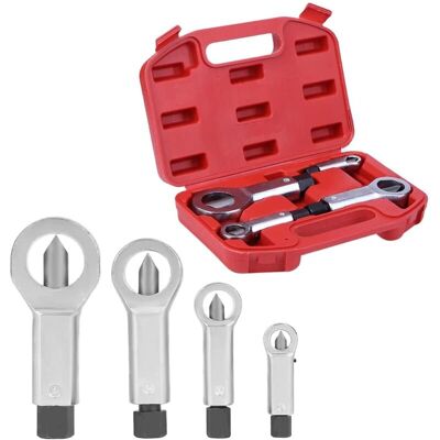 OEM Set Di 4 Attrezzi Per Rompere I Dadi Dell'auto: Estrattore Robusto Per Dadi E Bulloni, Ideale Per Rimuovere Dadi Rotti E Danneggiati - Crezuo OEM Set Di 4 Attrezzi Per Rompere I Dadi Dell'auto: Estrattore Robusto Per Dadi E Bulloni, Ideale Per Rimuovere Dadi Rotti E Danneggiati - Crezuo