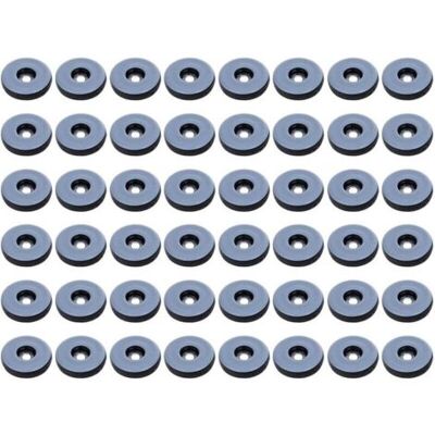 FOCTRO Teflon-guarnizioni Per Mobili, Set Con 48 Rotelle Mobili Circolari, Antivibranti, Circolari, 19 Mm FOCTRO Teflon-guarnizioni Per Mobili, Set Con 48 Rotelle Mobili Circolari, Antivibranti, Circolari, 19 Mm