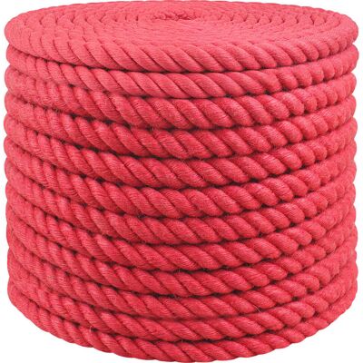 VIDAXL Corda Di Juta 20 Mm Rosso 100% Juta Tossa VIDAXL Corda Di Juta 20 Mm Rosso 100% Juta Tossa
