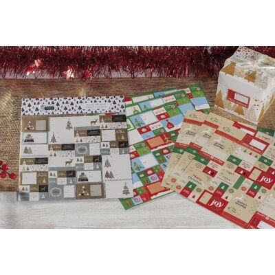 AD TREND Set 168 Targhette Adesive Natalizie Natale 5 X 3,5 Cm AD TREND Set 168 Targhette Adesive Natalizie Natale 5 X 3,5 Cm