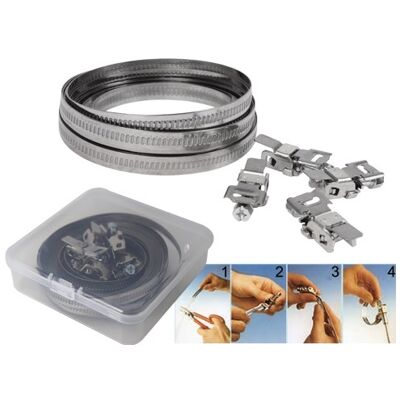 FRASCHETTI EAC - Fascetta per tubi in acciaio 5M con 8 ganci - HVAC FRASCHETTI EAC - Fascetta per tubi in acciaio 5M con 8 ganci - HVAC