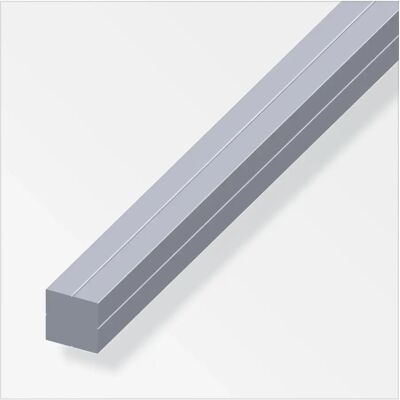 ALFER Barra Quadrata 7,5 Alluminio Naturale - 1 Metro. ALFER Barra Quadrata 7,5 Alluminio Naturale - 1 Metro.