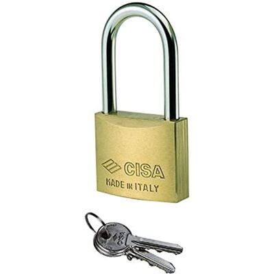 CISA Lucchetto In Ottone Arco Lungo Lunghissimo 22011 - Mm.40 (art.22011400) CISA Lucchetto In Ottone Arco Lungo Lunghissimo 22011 - Mm.40 (art.22011400)