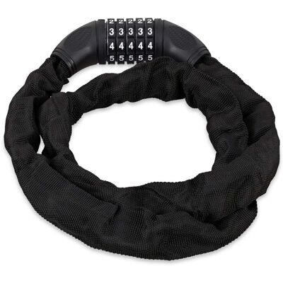 HELLOSHOP26 Antifurto A Catena Per Bicicletta Con Codice 120 X 2,2 Cm Sicuro Per Famiglia Stile Pratico In Acciaio Nero 130006092 HELLOSHOP26 Antifurto A Catena Per Bicicletta Con Codice 120 X 2,2 Cm Sicuro Per Famiglia Stile Pratico In Acciaio Nero 130006092