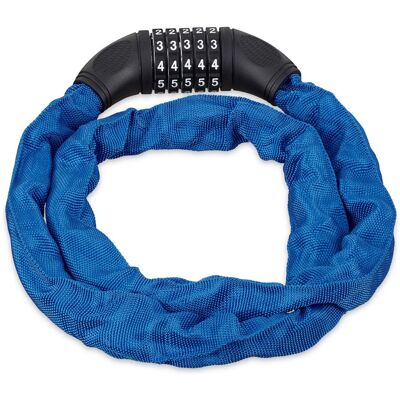 HELLOSHOP26 Catena Antiruggine Per Bicicletta Con Codice Di Sicurezza Lunghezza 120 Cm Spessore 2,2 Cm Pratica Per Più Biciclette In Acciaio Nero 130006091 HELLOSHOP26 Catena Antiruggine Per Bicicletta Con Codice Di Sicurezza Lunghezza 120 Cm Spessore 2,2 Cm Pratica Per Più Biciclette In Acciaio Nero 130006091