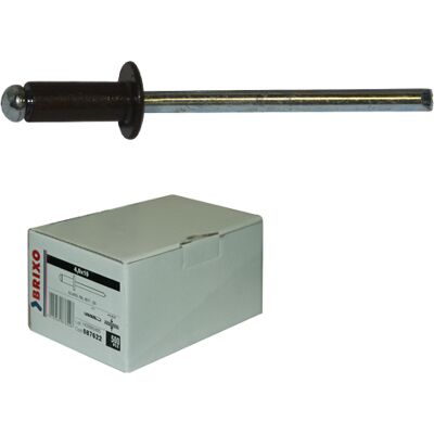 BRIXO Rivetti Alluminio Testa Di Moro 4x12 Conf. 500 Pz BRIXO Rivetti Alluminio Testa Di Moro 4x12 Conf. 500 Pz