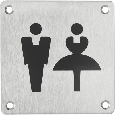 THIRARD Targa Segnaletica Wc Uomo E Donna 100 X 100 Mm, Fissaggio A Vite – THIRARD Targa Segnaletica Wc Uomo E Donna 100 X 100 Mm, Fissaggio A Vite –