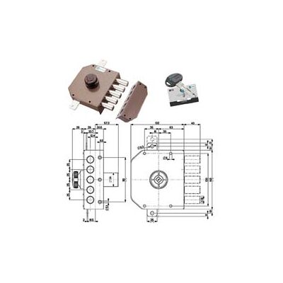 MOTTURA Serratura Triplice Appl.s Scrocco C Pomolo A Pompa Chiave Piatta Cod 215824 MOTTURA Serratura Triplice Appl.s Scrocco C Pomolo A Pompa Chiave Piatta Cod 215824