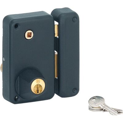 Thirard - Serratura di sicurezza verticale 75x130 mm nera con seguace C7 - Modello 000136 Thirard - Serratura di sicurezza verticale 75x130 mm nera con seguace C7 - Modello 000136