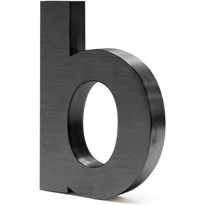 WILTEC Lettera 'b' Per Numero Civico 3d Arial 15 Cm Antiruggine Con Materiale Di Montaggio - WILTEC Lettera 'b' Per Numero Civico 3d Arial 15 Cm Antiruggine Con Materiale Di Montaggio -