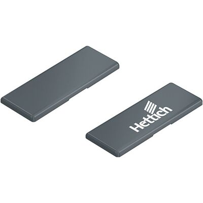HETTICH Tappo In Plastica Antracite Neutro (per 50) - HETTICH Tappo In Plastica Antracite Neutro (per 50) -