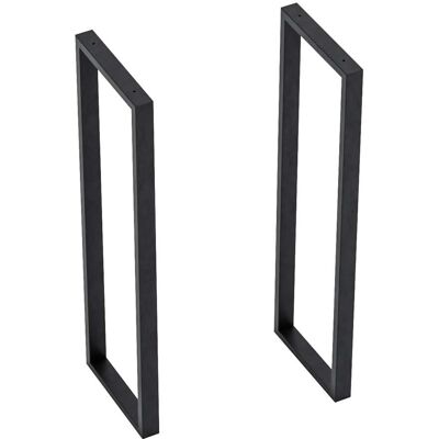 HELLOSHOP26 Set Di 2 Gambe Per Tavolo In Acciaio 87 X 27 X 4 Cm Nero 030010592 HELLOSHOP26 Set Di 2 Gambe Per Tavolo In Acciaio 87 X 27 X 4 Cm Nero 030010592