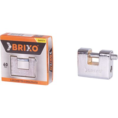 BRIXO Lucchetto Corazzato Top - Larghezza 60 Mm. - Chiave Cs 119 BRIXO Lucchetto Corazzato Top - Larghezza 60 Mm. - Chiave Cs 119