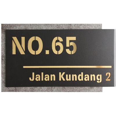 TREETALK Targa Con Numero Civico, Numero Civico E Nome Numeri E Lettere Personalizzabili 200 X 330 Mm Materiale Acrilico Scritta Dorata TREETALK Targa Con Numero Civico, Numero Civico E Nome Numeri E Lettere Personalizzabili 200 X 330 Mm Materiale Acrilico Scritta Dorata