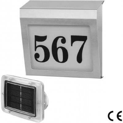 Brennenstuhl Numero Civico Luminoso Illuminato Pannello Solare Esterno (28270) Brennenstuhl Numero Civico Luminoso Illuminato Pannello Solare Esterno (28270)