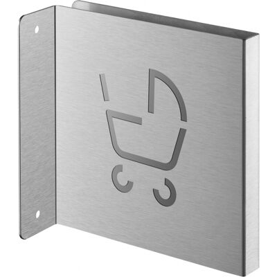 THIRARD Targa Segnaletica <>, Acciaio Inox Spazzolato, 120 X 120 Mm, Con Bordo Ripiegato – THIRARD Targa Segnaletica <>, Acciaio Inox Spazzolato, 120 X 120 Mm, Con Bordo Ripiegato –