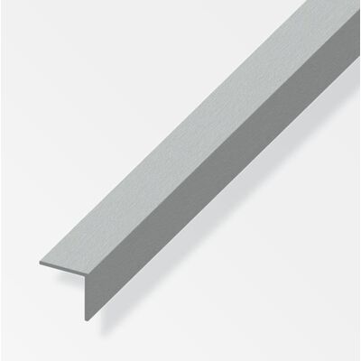 Canalina angolare in alluminio 15x15mm - Effetto acciaio inox Canalina angolare in alluminio 15x15mm - Effetto acciaio inox