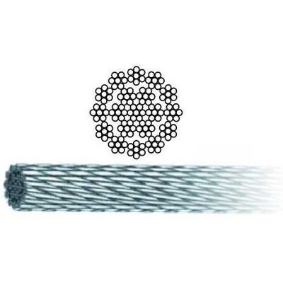 Cavo in acciaio zincato VIGOR-BLINKY 133 fili 19x7 per Elevatori - Cavo Cavo in acciaio zincato VIGOR-BLINKY 133 fili 19x7 per Elevatori - Cavo