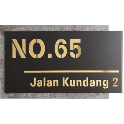 OEM Targa Con Numero Civico E Nome Della Casa. Numeri E Lettere Personalizzabili. 200 X 330 Mm. Acrilico. Carattere Dorato -crezuo OEM Targa Con Numero Civico E Nome Della Casa. Numeri E Lettere Personalizzabili. 200 X 330 Mm. Acrilico. Carattere Dorato -crezuo